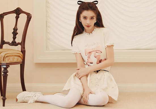 158小个子T恤穿搭!Angelababy同款拉飞姆蝴蝶结T美翻夏日